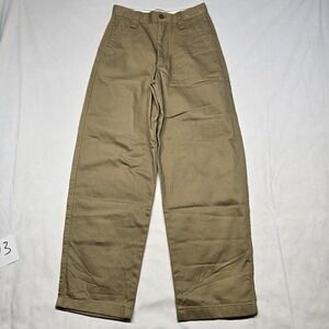 Uniqlo‎ Wide Fit Chino Pants Men 27x28 Brown Baggy